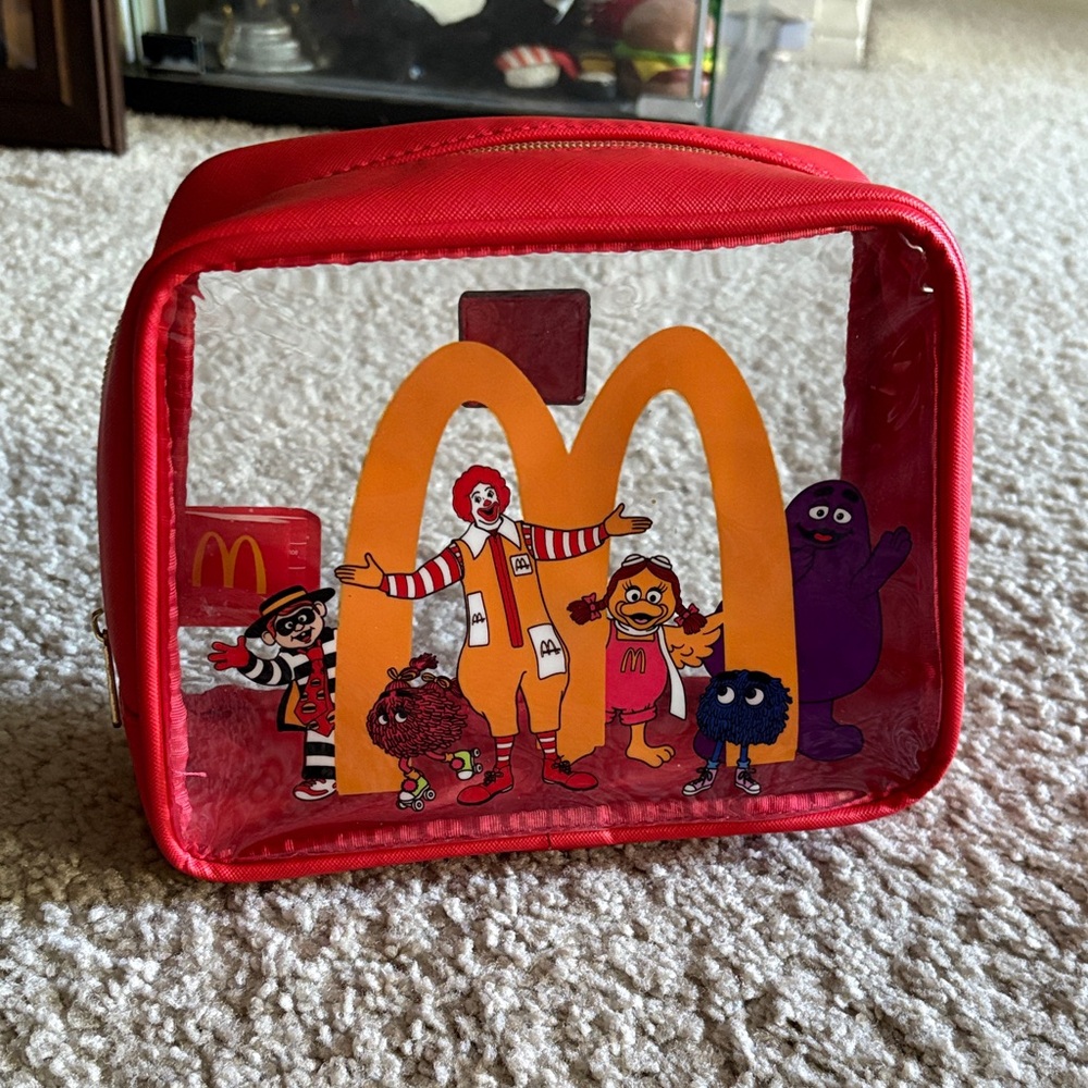 McDonald's Red and Clear Character Bag